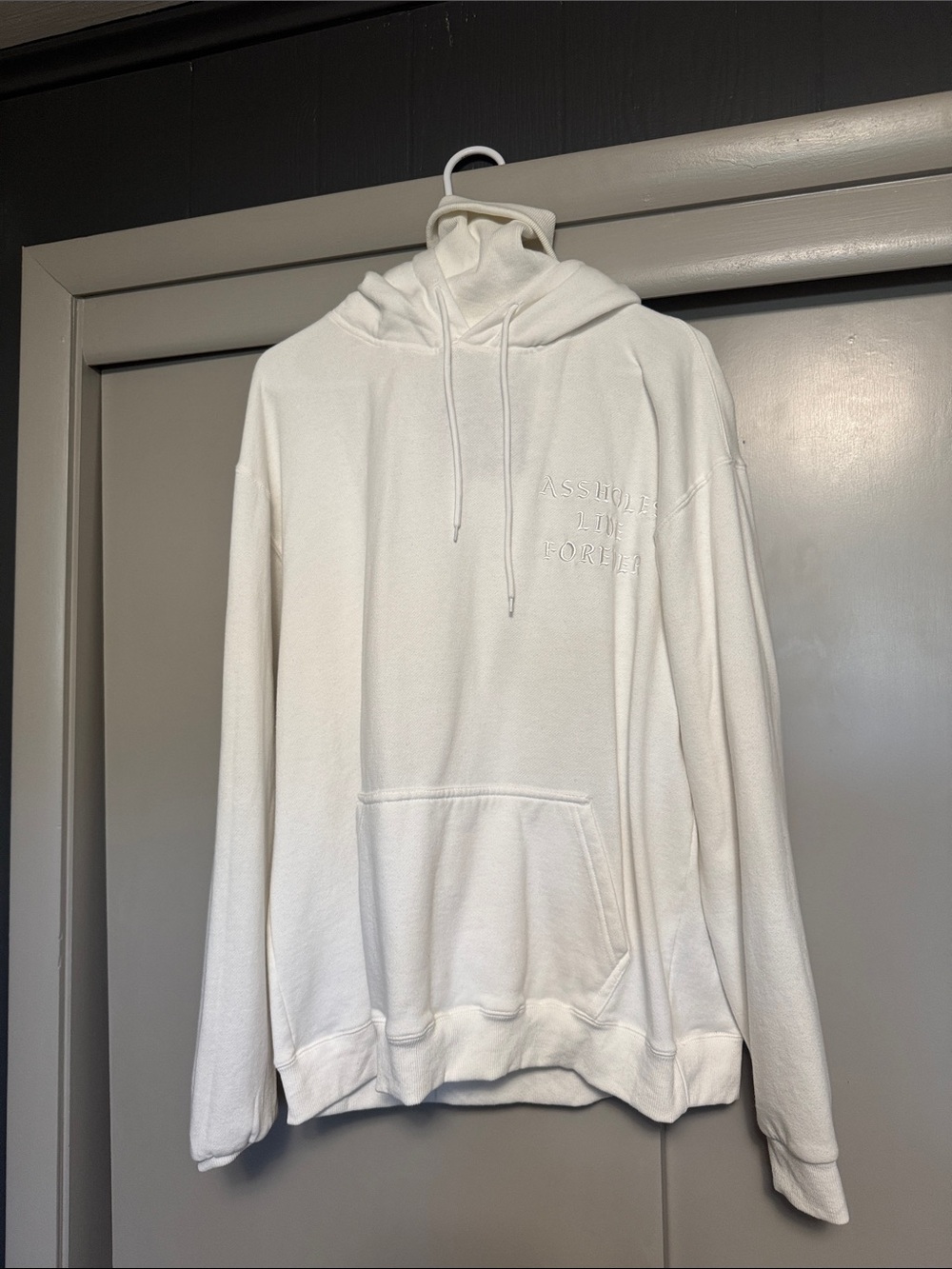 Oversized Assholes live forever hoodie size medium